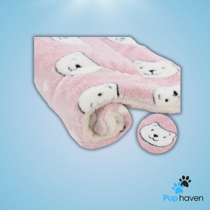 Plush and cozy sleeping mat designed for pets of all sizes, offering comfort and support during relaxation time.