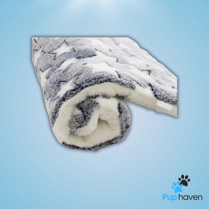 Plush and cozy sleeping mat designed for pets of all sizes, offering comfort and support during relaxation time.